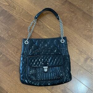 Authentic Coach leather Elegant Black  Shoulder Bag